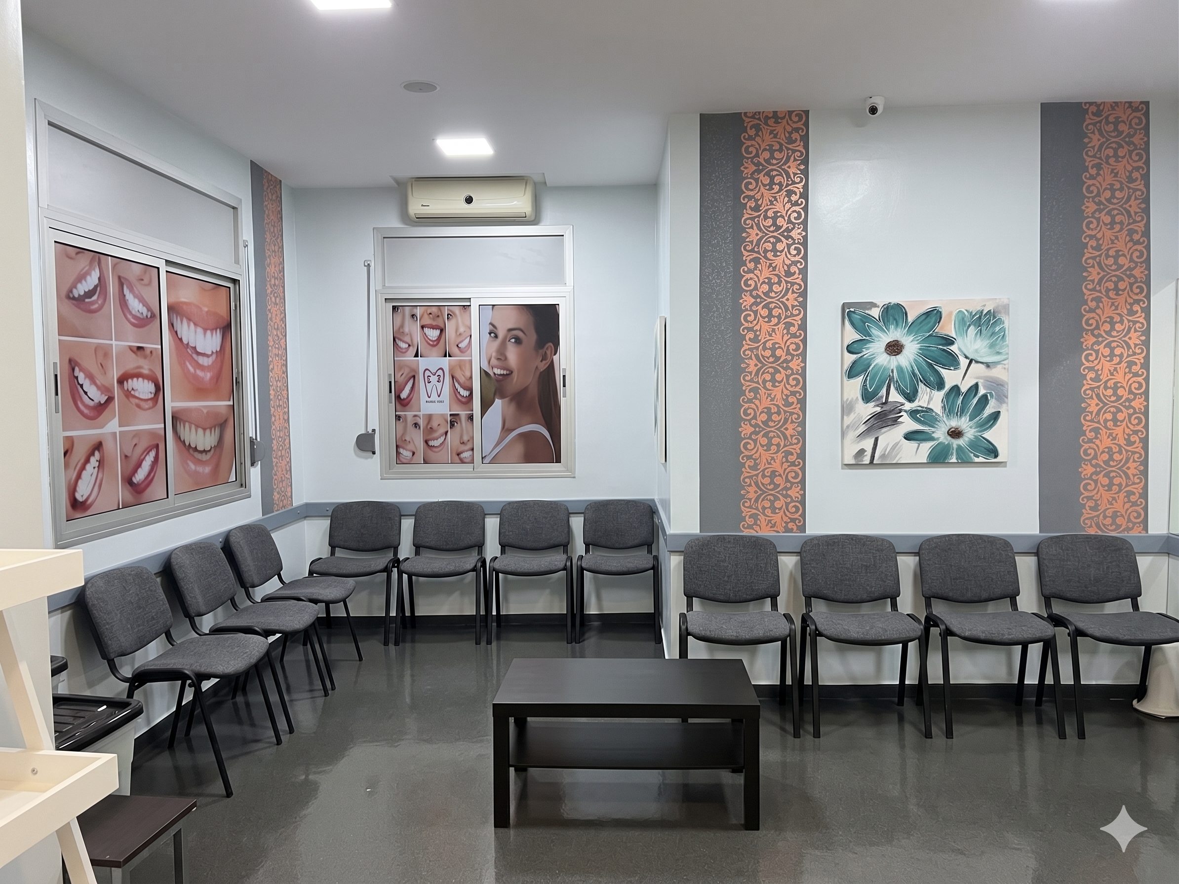 Salle d'attente du cabinet dentaire à Casablanca